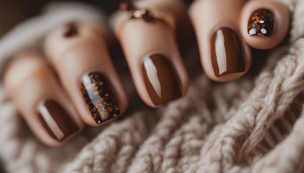 warm and stylish nails