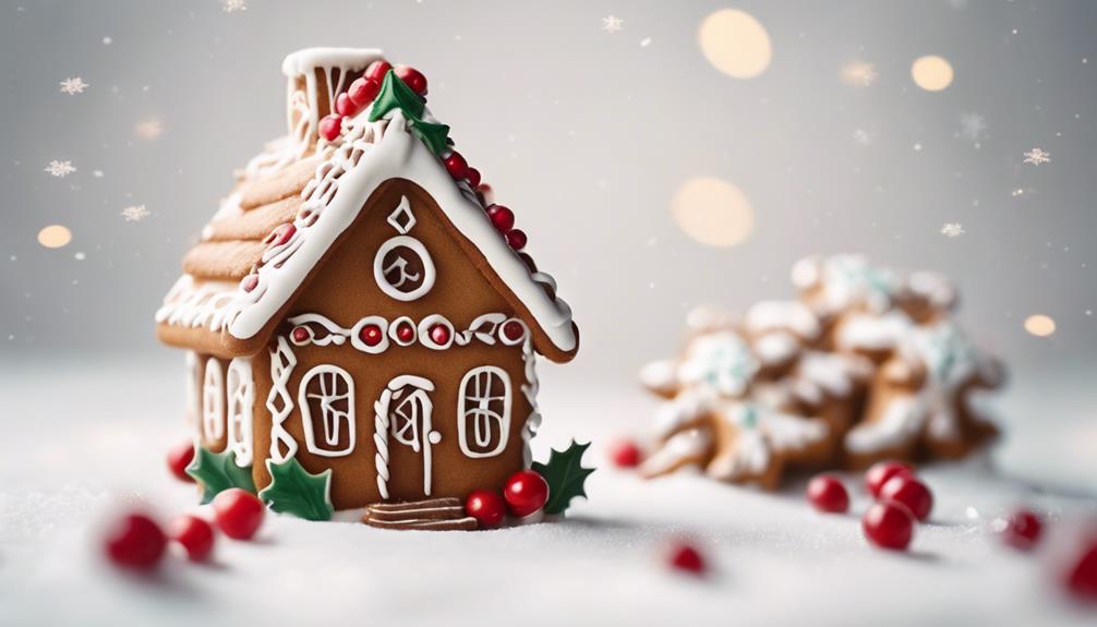 whimsical gingerbread house creation