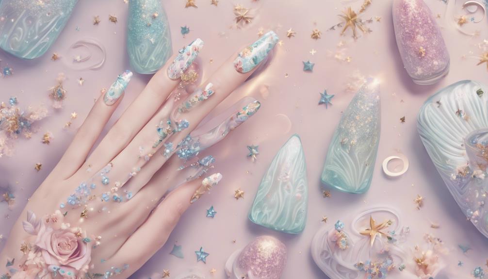 whimsical nail art details