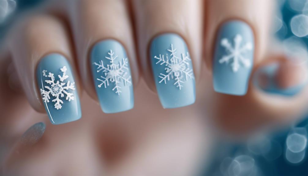 winter themed nail art designs