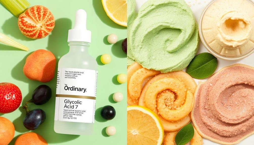 exfoliant comparison analysis conducted