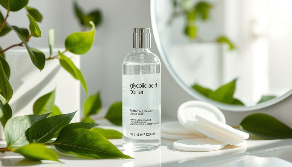 glycolic acid exfoliates skin