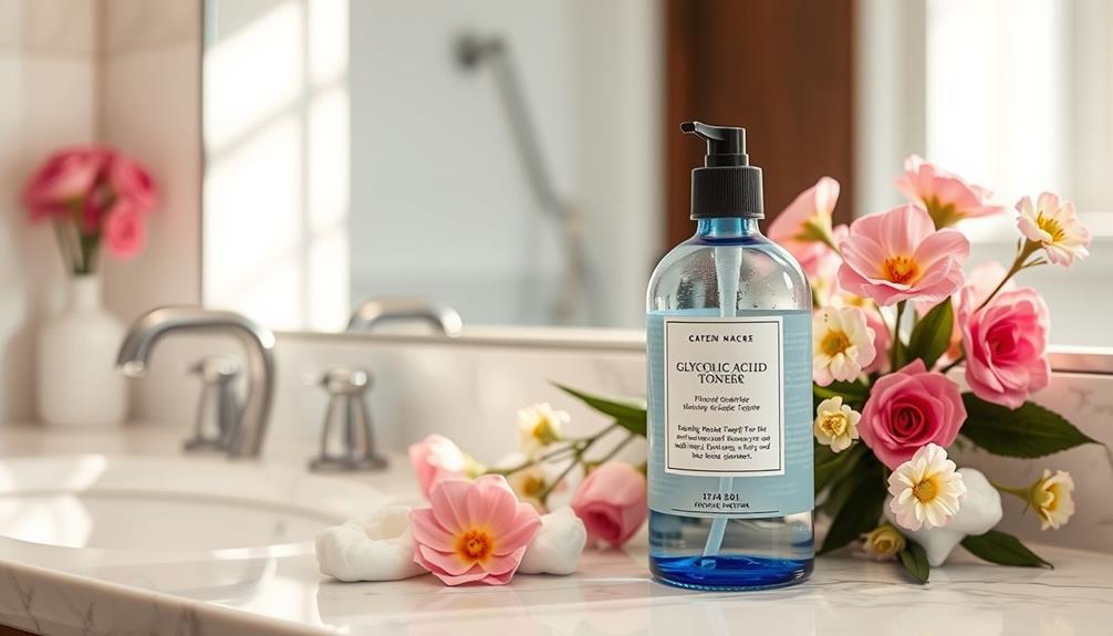 glycolic acid toner application