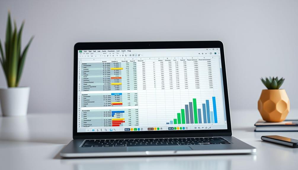 excel template key features