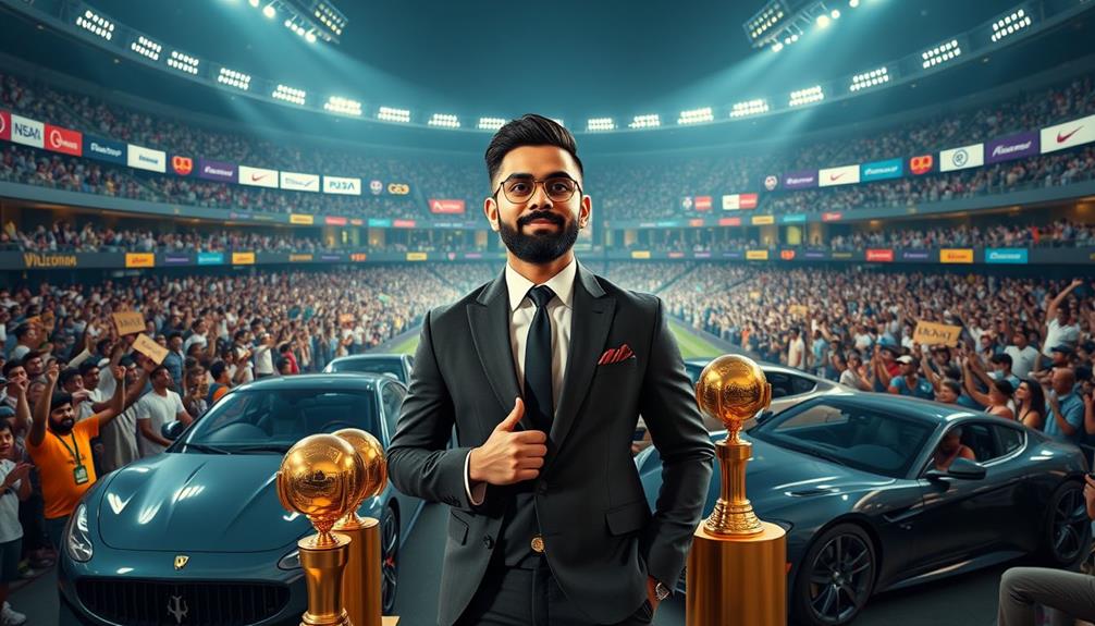 kohli s wealth and achievements