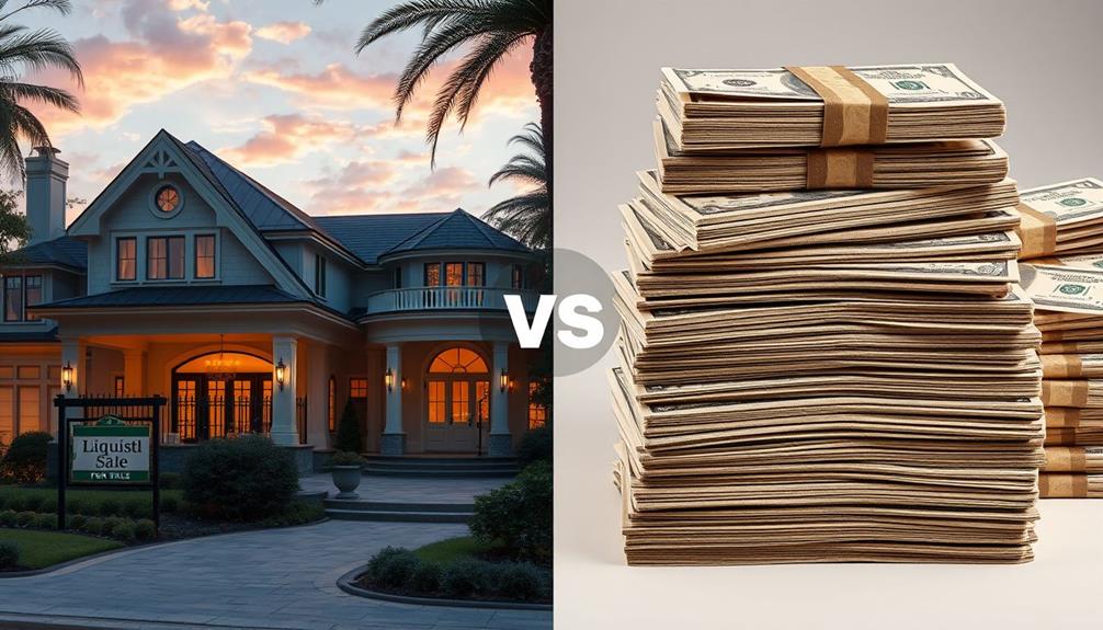 liquid versus total assets