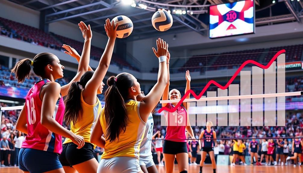 rising popularity of volleyball