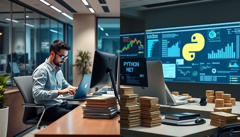 salary comparison net vs python