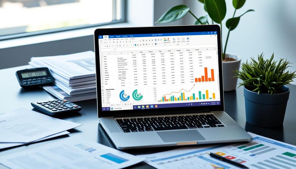 tracking financial growth visuals