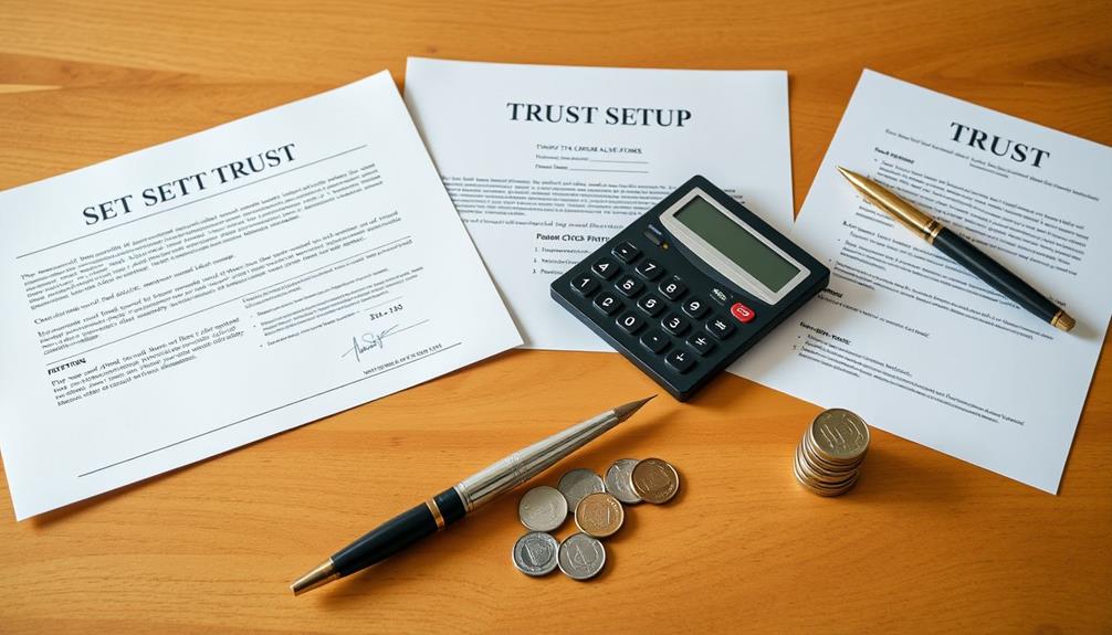 trust setup cost breakdown