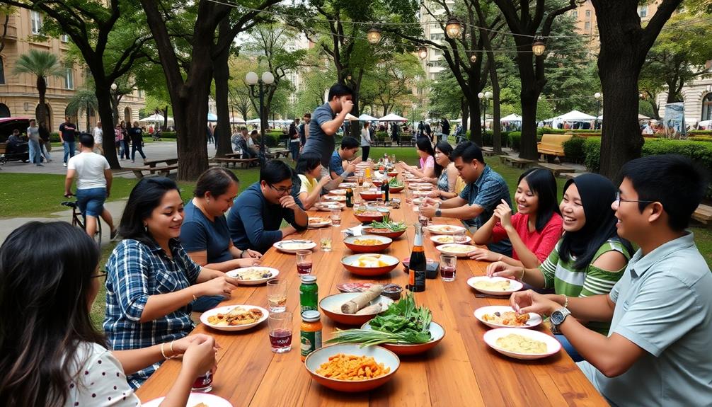 encouraging community meal sharing