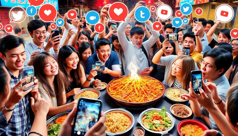 influence of social media eating