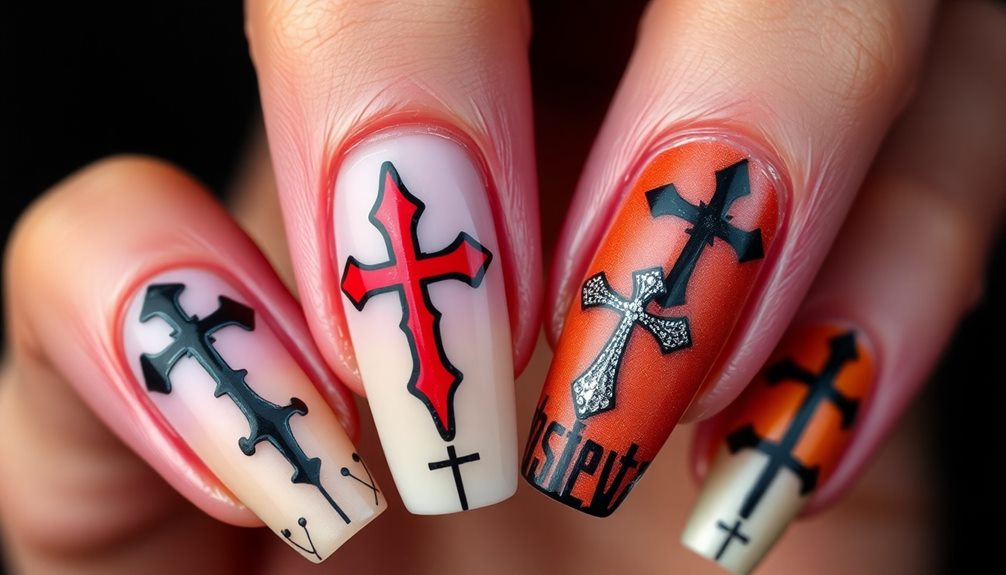 bold edgy nail designs