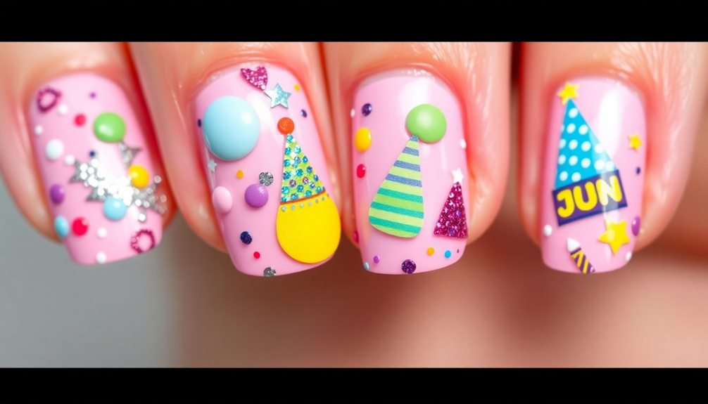 celebrate with creative nails