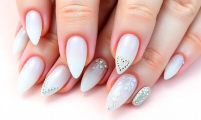 chic white nail trends