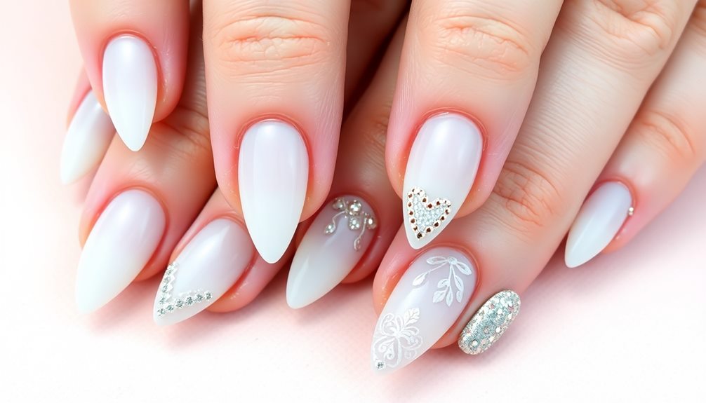 chic white nail trends