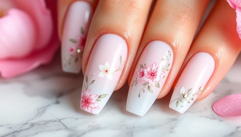 dainty ballerina nail designs