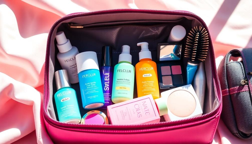 efficient beauty product organization