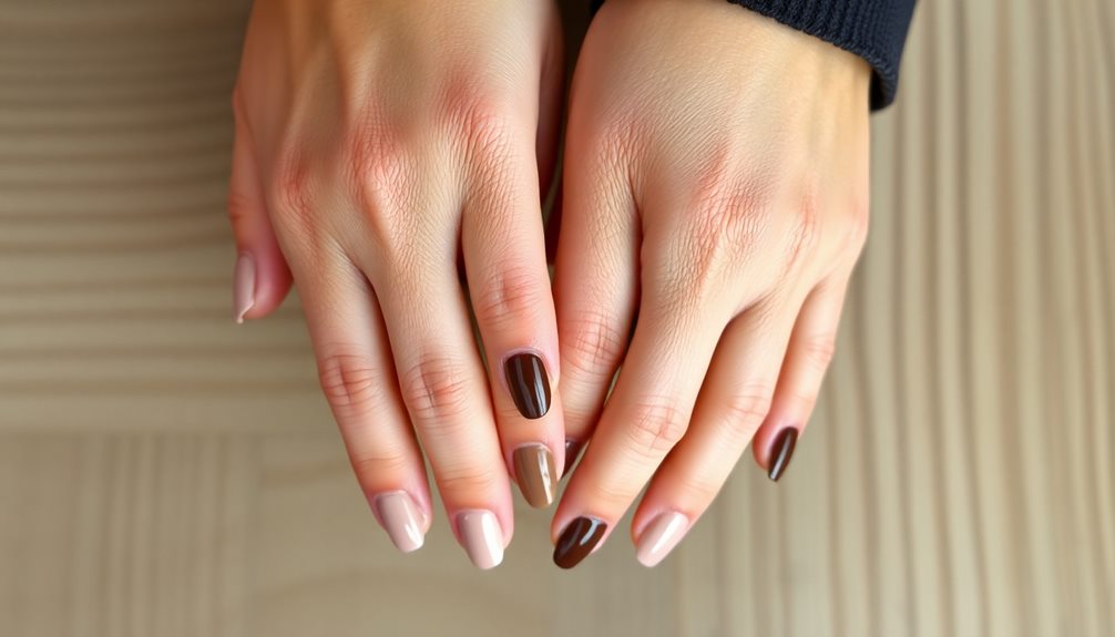 elegant brown nail styles