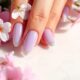 elegant light purple nails