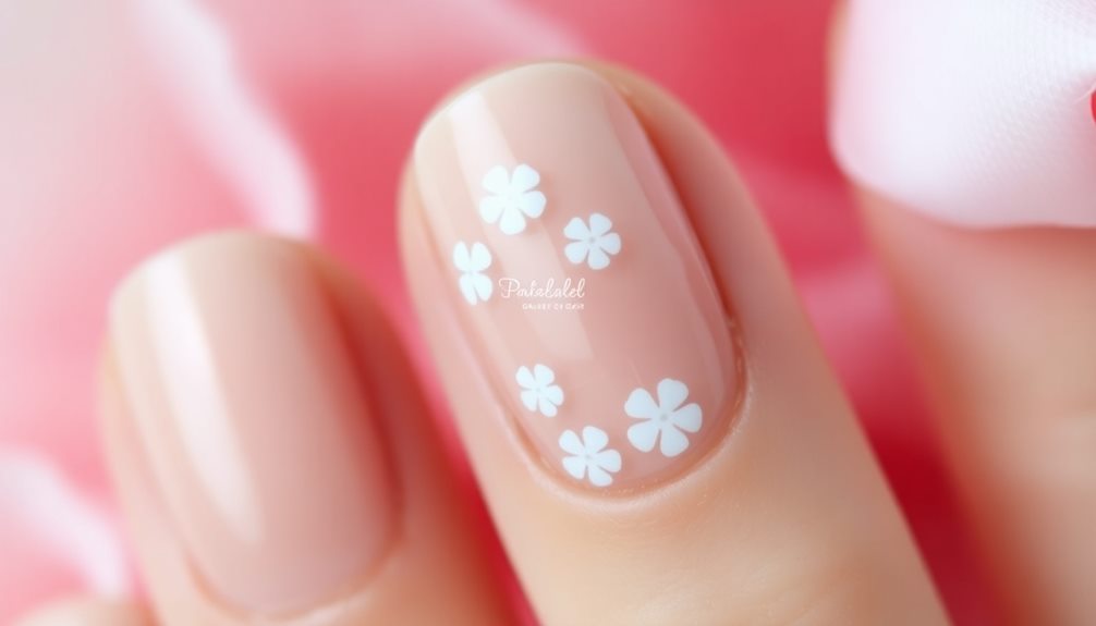 elegant minimalist nail art