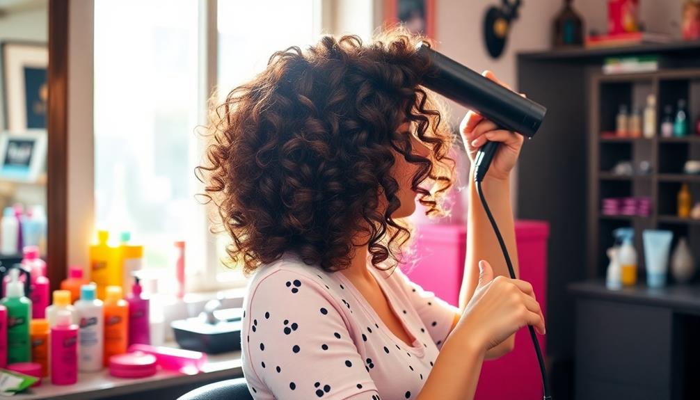 enhancing curly hair texture