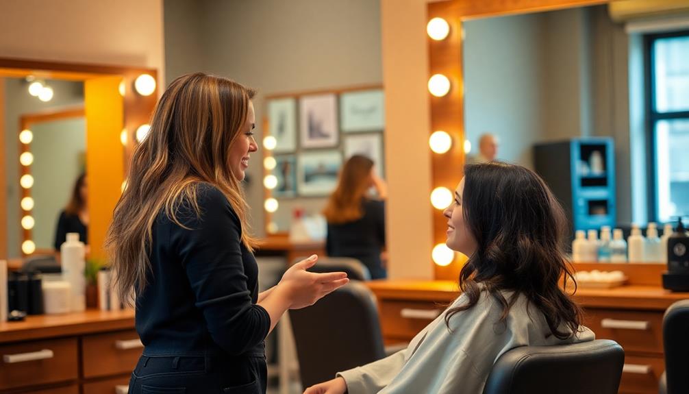 establishing rapport with stylist