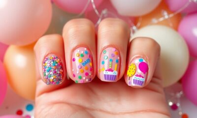 festive birthday nail designs