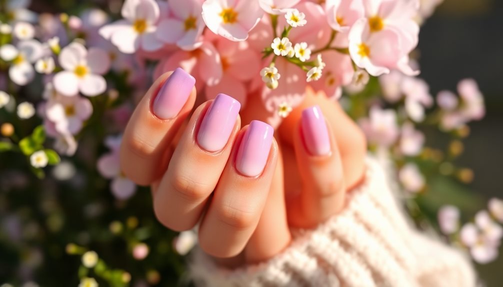 fresh ombre spring nails