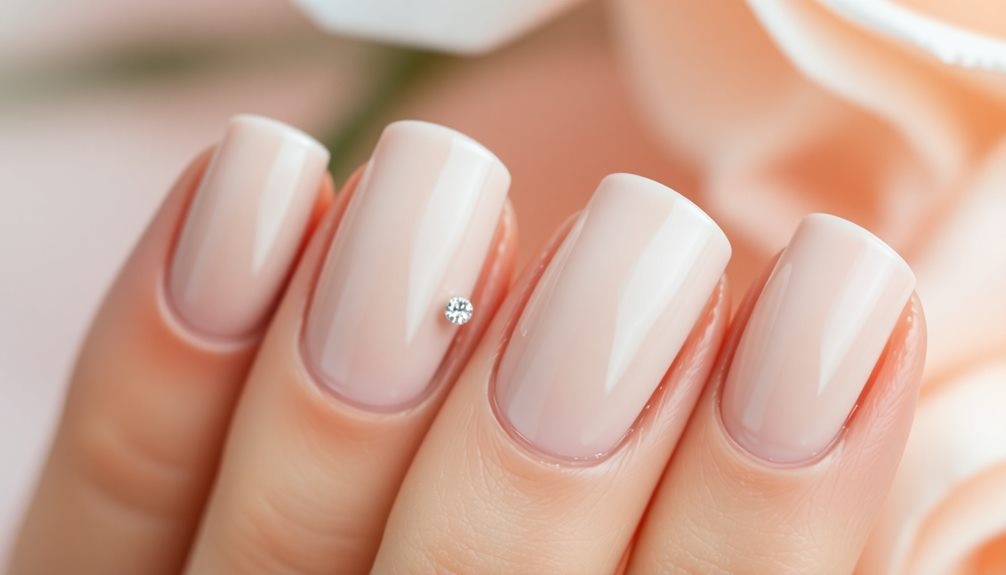 gems adorn simple nails