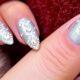 glamorous silver nail designs