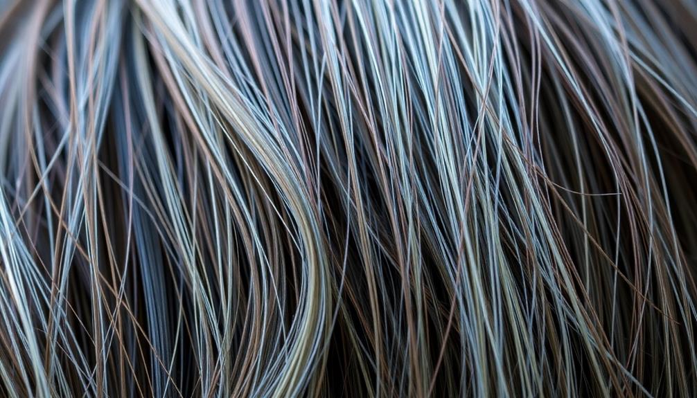 hair thinning and graying