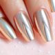 metallic glam nail art