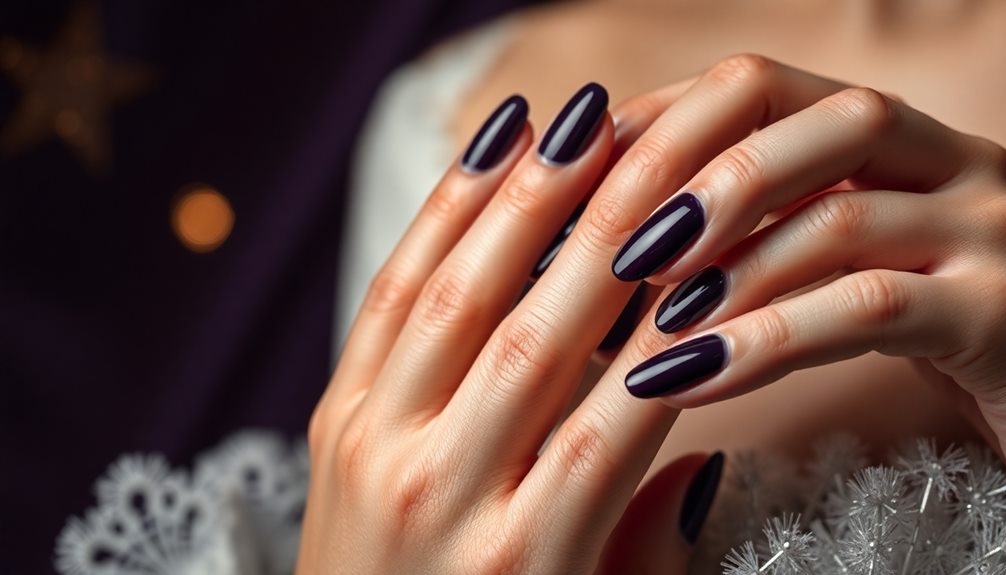 mysterious dark purple trend