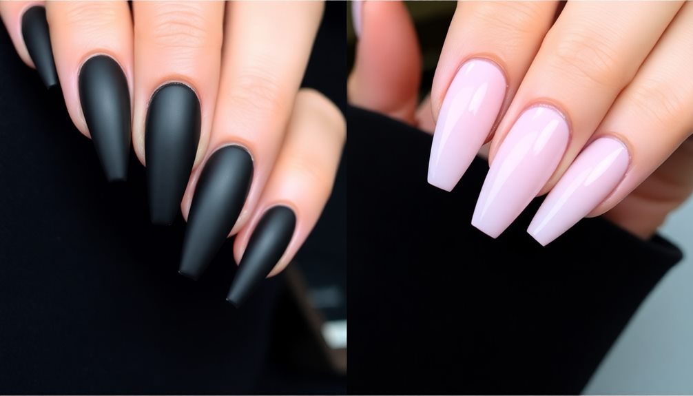 nail shape comparison explained