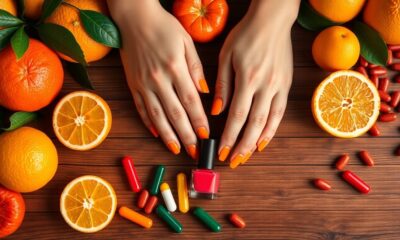 possible causes of orange nails