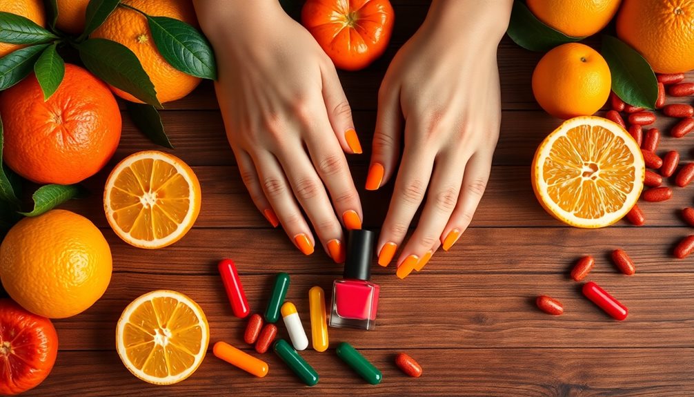 possible causes of orange nails