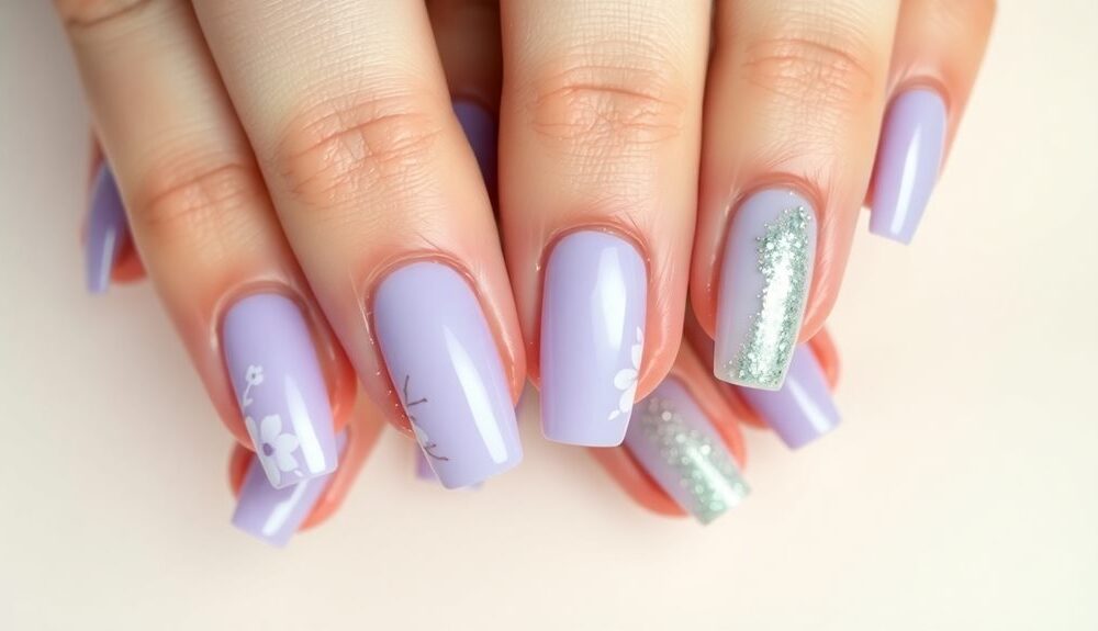 soft lavender nail inspiration