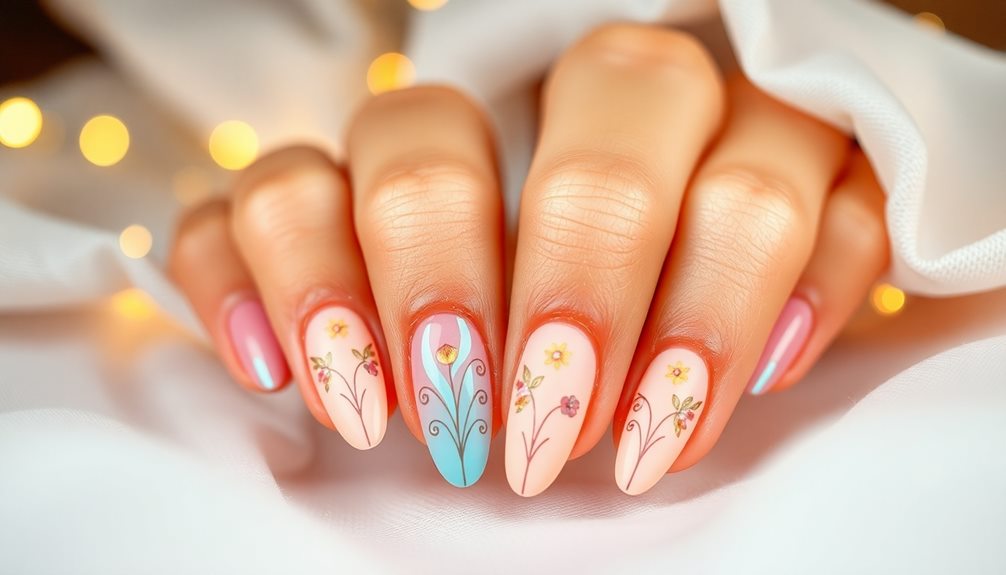 trendy almond nail designs