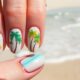 tropical vacation inspired nail design