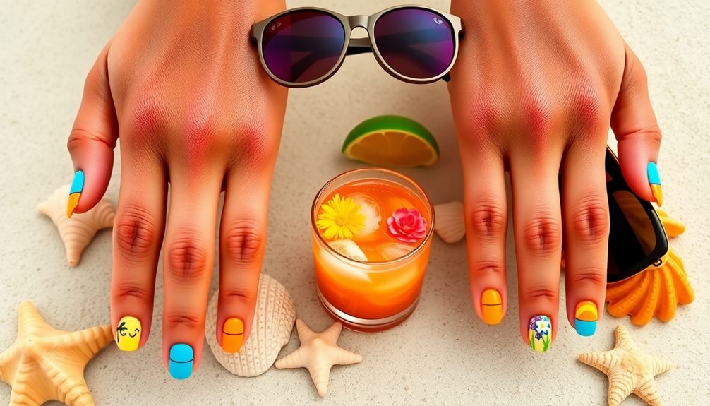 vacation vibes through nail art