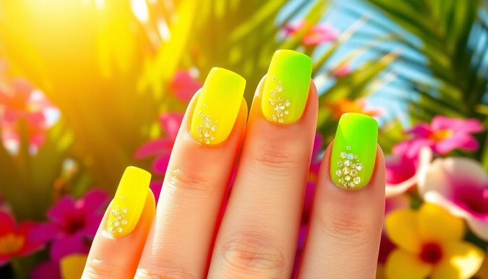 vibrant summer nail colors