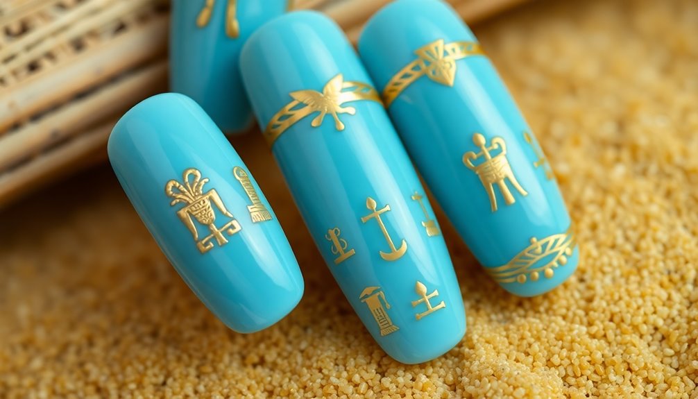 ancient egyptian nail decoration