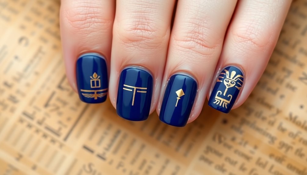 ancient egyptian nail decoration