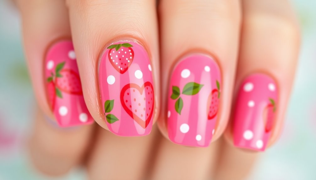 berry inspired manicure designs