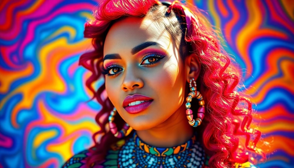 bold and bright hues