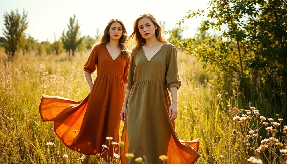 chic earth tone dresses