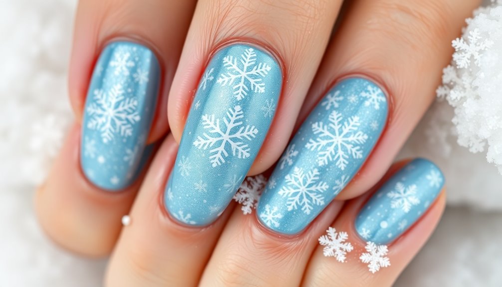 chic winter nail art