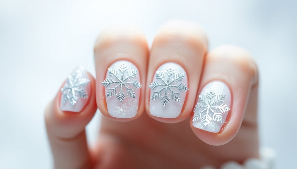 chic winter nail design