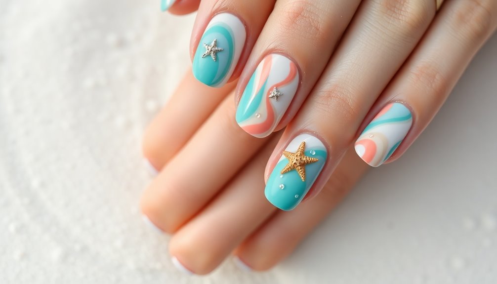 coastal culture nail art